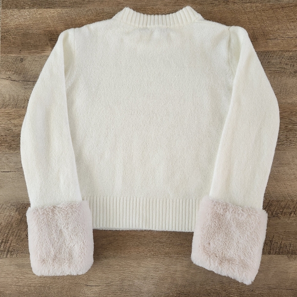 Zara Faux Fur Cuff Knit Sweater - Picture 5 of 13